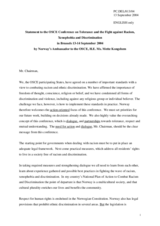 Statement by the Delegation of Norway, session 1