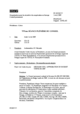 Journal of the 757th Plenary Meeting of the Permanent Council (fr)