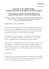 Statement by Mr. Markku Wallin, Permanent Secretary at the Ministry of Labour, Finland, session 2