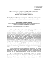 Statement by the delegation of Lithuania, session 3