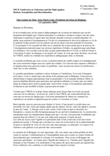 Intervention by the Delegation of Belgium, session 4