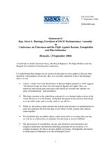 Statement by OSCE Parliamentary Assembly, opening session