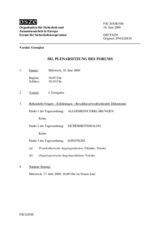 Journal of the 582nd Plenary Meeting of the Forum for Security Co-operation (de)