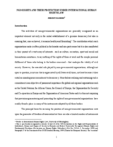 NGO Rights and Their Protection Under International Human Rights Law