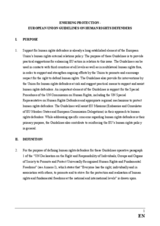 European Union Guidelines on Human Rights Defenders