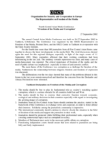 Tashkent Declaration: Freedom of the Media and Corruption