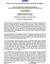 Extracts from the consolidated summary  of the 2004 OSCE Human Dimension Implementation Meeting related to the Freedom of Assembly and Association