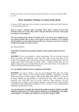 Interview with the Head of the OSCE Mission to Croatia, ZUNH