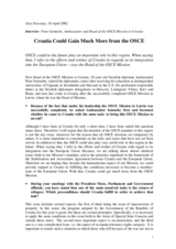 Interview with the Head of the OSCE Mission to Croatia, Glas Slavonije