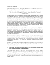 Interview with the Head of the OSCE Mission to Croatia, Jutarnji list