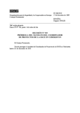 Permanent Council Decision No. 920 (es)