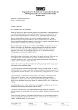 Statement at the Permanent Council