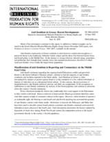 Report by the International Helsinki Federation for Human Rights and Greek Helsinki Monitor