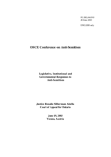 Statement by Justice Rosalie Silberman Abella, Court of Appeal for Ontario, Canada