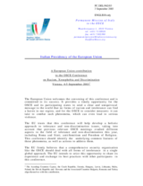 Contribution by the Italian Presidency of the European Union