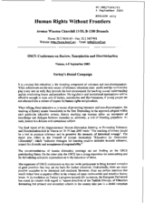 Contribution by Human Rights Without Frontiers