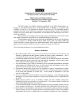 Bishkek Declaration: Media in Multi-Cultural and Multi-Lingual Societies