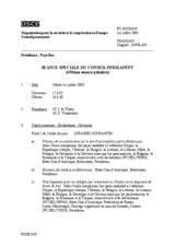 Journal of the 459th Plenary Meeting of the Permanent Council (fr)