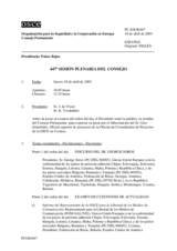 Journal of the 447th Plenary Meeting of the Permanent Council (es)