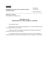 Permanent Council Decision No. 543