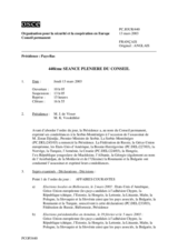Journal of the 440th Plenary Meeting of the Permanent Council (fr)