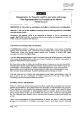 Non-paper from the OSCE Representative on Freedom of the Media, for circulation at the OSCE Conference on Anti-Semitism