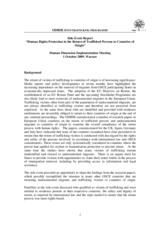 Side Event Report: "Human Rights Protection in the Return of Trafficked Persons to Countries of Origin"