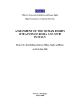 Assessment of the Human Rights Situation of Roma and Sinti in Italy