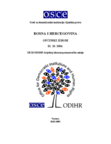 Bosna i Hercegovina, Općinski izbori, 2. listopada 2004. godine: Izvještaj izborne posmatračke misije