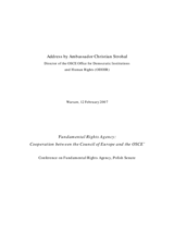 Address by Ambassador Christian Strohal