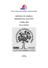 Georgia, Presidential Election, 9 April 2000: Final Report