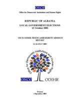 Albania, Local Elections 12 October 2003: Needs Assessment Mission Report