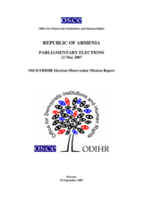 Armenia, Parliamentary Elections, 12 May 2007: Final Report