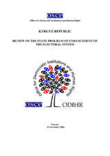 Kyrgyzstan: Review of the State Programme of Enhancement of the Electoral System
