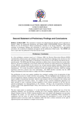 Kyrgyzstan, Parliamentary Elections, Second Round, 12 March 2000: Preliminary Statement