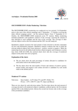 Azerbaijan, Presidential Election, 15 October 2008: Media-Monitoring Charts (Television)