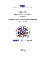 Ukraine, Presidential Election, 17 January and 7 February 2010: Needs Assessment Mission Report