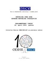 Crna Gora, Parlamentarni izbori, 22. april 2001. godine: Konačni izvještaj