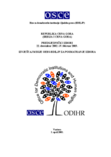 Crna Gora, Predsjednički izbori, 22. decembar 2002. i 9. februar 2003.: Konačni izvještaj