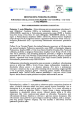 Crna Gora, Referendum, 21. maj 2006.: Izjava o preliminarnim saznanjima i zaključcima