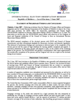Moldova, Local Elections, First Round, 3 June 2007: Preliminary Statement