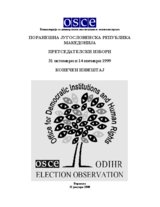 Поранешна Југословенска Република Македонија, Претседателски избори, 31 октомври, 14 ноември и 5 декември 1999: Конечен извештај