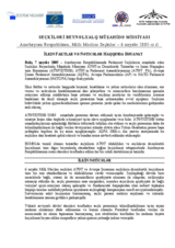 Azerbaijan, Parliamentary Elections, 6 November 2005: Preliminary Statement (Azerbaijani)