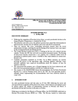 Kyrgyzstan, Presidential Election, 10 July 2005: Interim Report No. 1