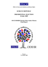 Kyrgyzstan, Presidential Election, 10 July 2005: Final Report
