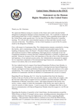 Statement by the Delegation of the United States in response to the statement by the Delegation of Belarus on the human rights situation in the United States of America