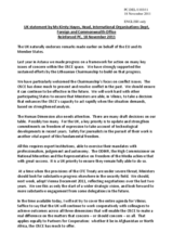 Statement by the Delegation of the United Kingdom on the preparations for the meeting of the Ministerial Council in Vilnius