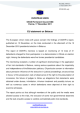 Statement by the Polish Presidency of the Council of the European Union on human rights and the rule of law in Belarus