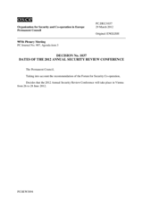 Permanent Council Decision No. 1037