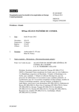 Journal de la 907ème séance plénière du Conseil